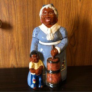 VINTAGE RICK WISECARVER "COOKIE CLASSIC" BLACK AMERICANA COOKIE JAR